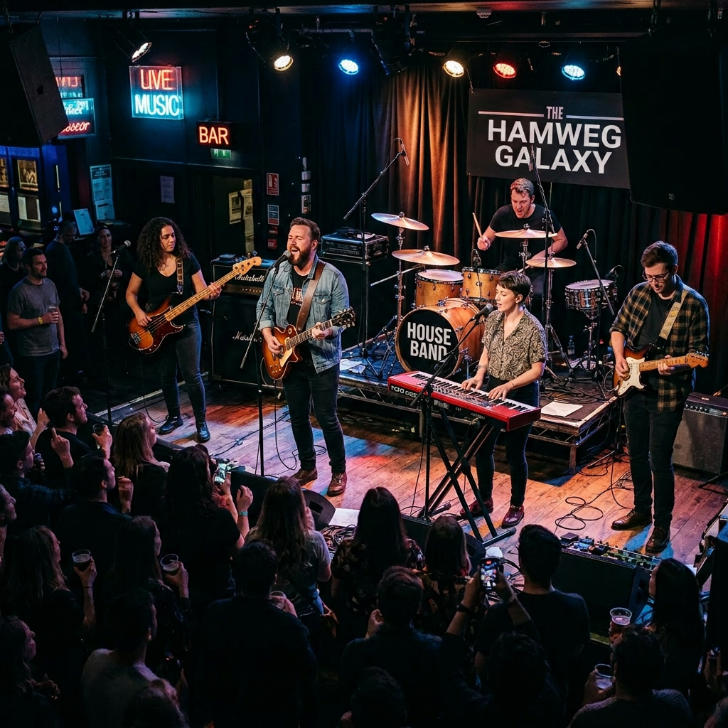 House band performing on stage
